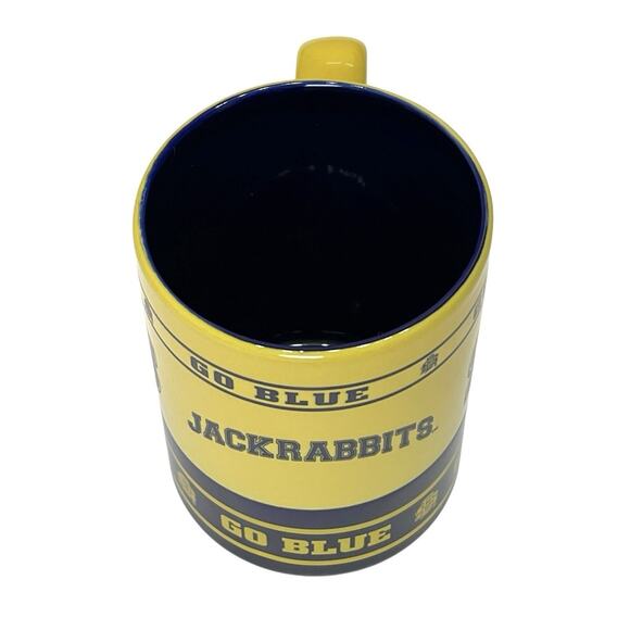 SDSU Jackrabbits Blue Yellow Mug South Dakota State Ceramic Cup Go Jacks Sports - Picture 5 of 8